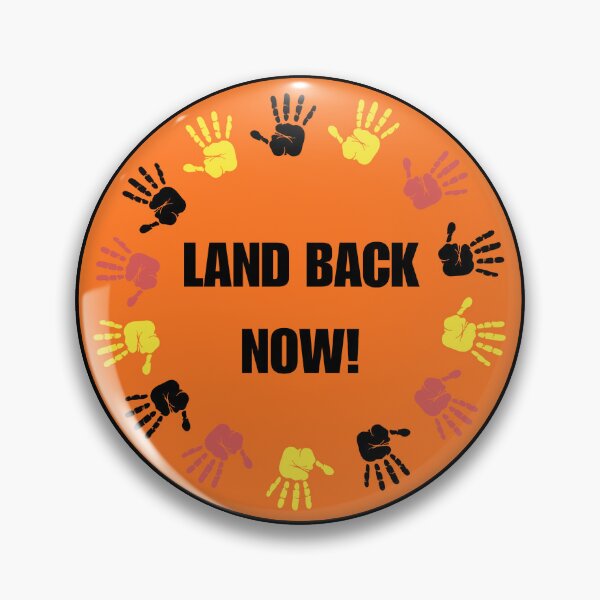 Item preview, Orange Land Back Now! Hands Circle 2 designed and sold by ChloeDoesArt03.