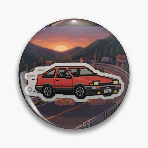 Item preview, Classic Japanese Car Pixel Art Retro Style designed and sold by Purpleclomb.