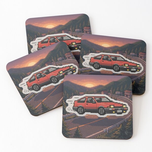 Item preview, Classic Japanese Car Pixel Art Retro Style designed and sold by Purpleclomb.