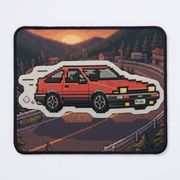 Item preview, Classic Japanese Car Pixel Art Retro Style designed and sold by Purpleclomb.