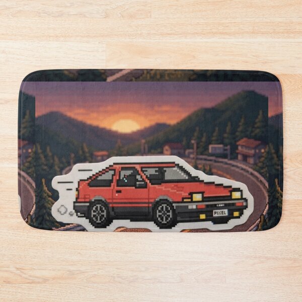Item preview, Classic Japanese Car Pixel Art Retro Style designed and sold by Purpleclomb.