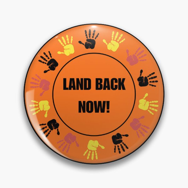Item preview, Orange Land Back Now! Hands Circle 1 designed and sold by ChloeDoesArt03.