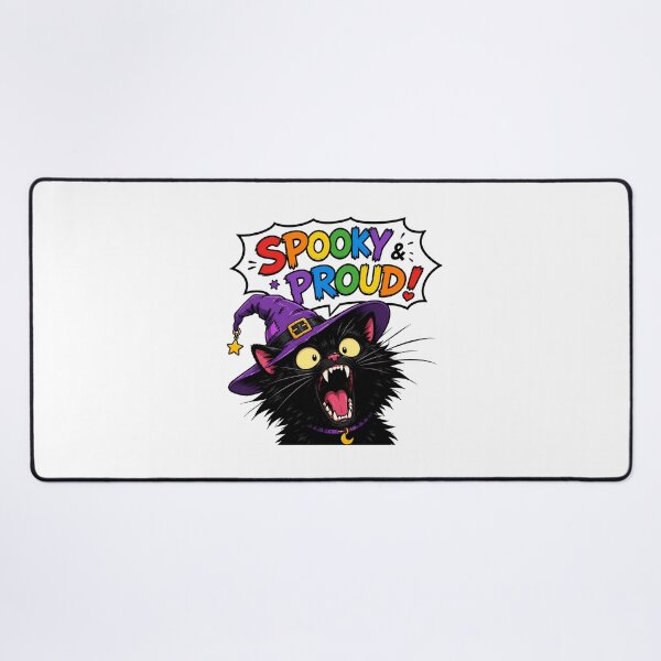 Item preview, Spooky And Proud Black Kitty Rainbow Witch Comic designed and sold by chattsuede.