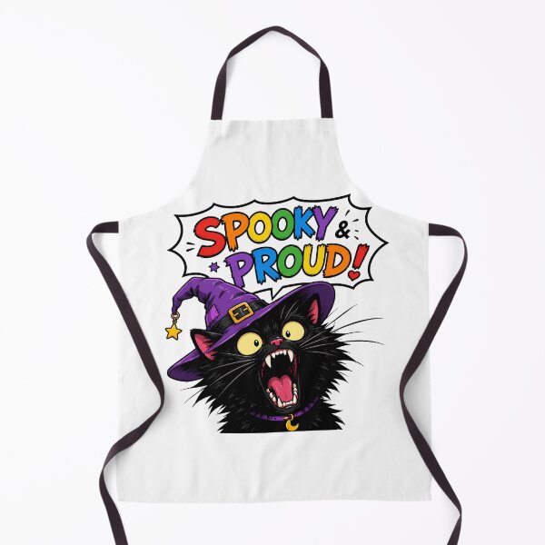 Item preview, Spooky And Proud Black Kitty Rainbow Witch Comic designed and sold by chattsuede.