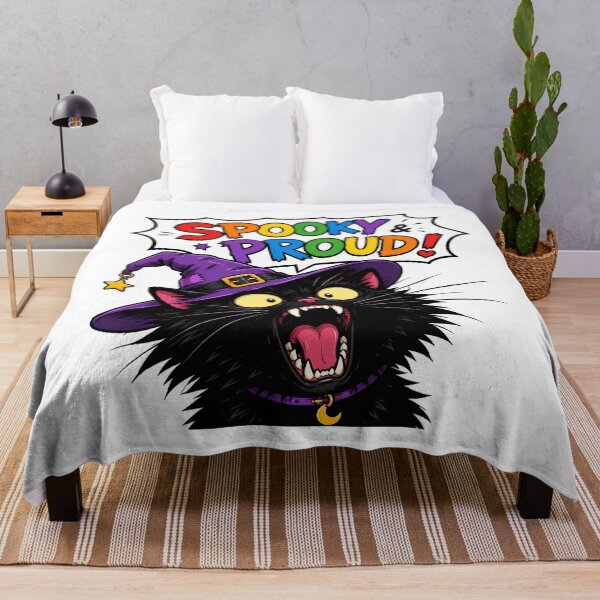 Item preview, Spooky And Proud Black Kitty Rainbow Witch Comic designed and sold by chattsuede.