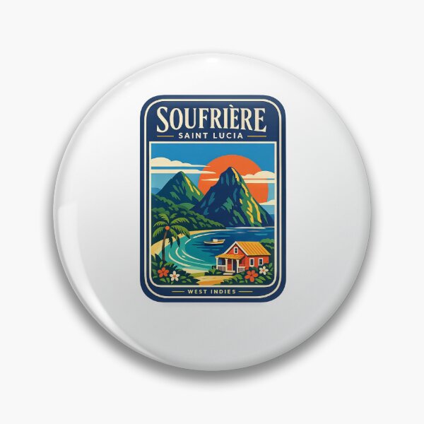 Item preview, soufriere St lucia Exotic Tropical Caribbean designed and sold by scicilysimonee.