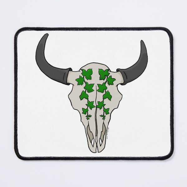 Item preview, Ivy Bull Skull designed and sold by ShopOfNightmare.