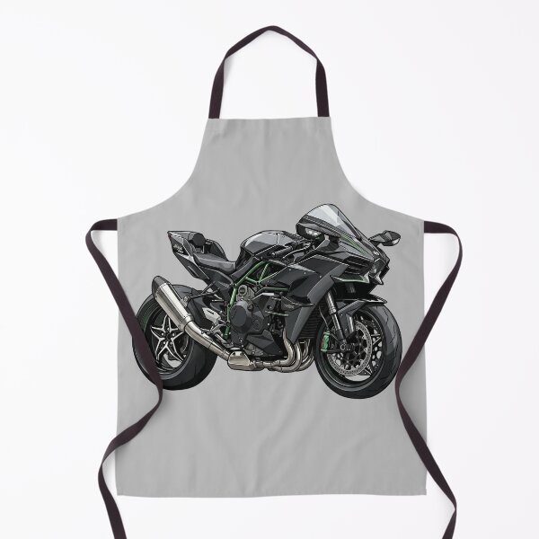 Item preview, Kawasaki Ninja H2R Supercharged Hyperbike Motorcycle Illustration designed and sold by Motorline44.