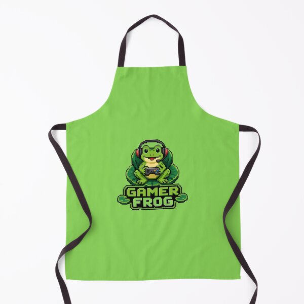 Item preview, Pixel Gamer Frog Retro 8-Bit Gaming T-Shirt & Sticker Design designed and sold by Aliplus+.