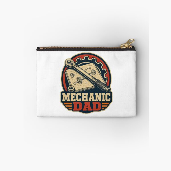 Item preview, Mechanic Dad Shirt Vintage Garage Service Badge designed and sold by Freshloop Studio | Whimsical Vintage Art.