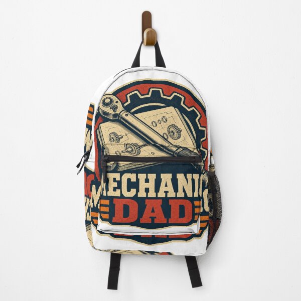 Item preview, Mechanic Dad Shirt Vintage Garage Service Badge designed and sold by Freshloop Studio | Whimsical Vintage Art.