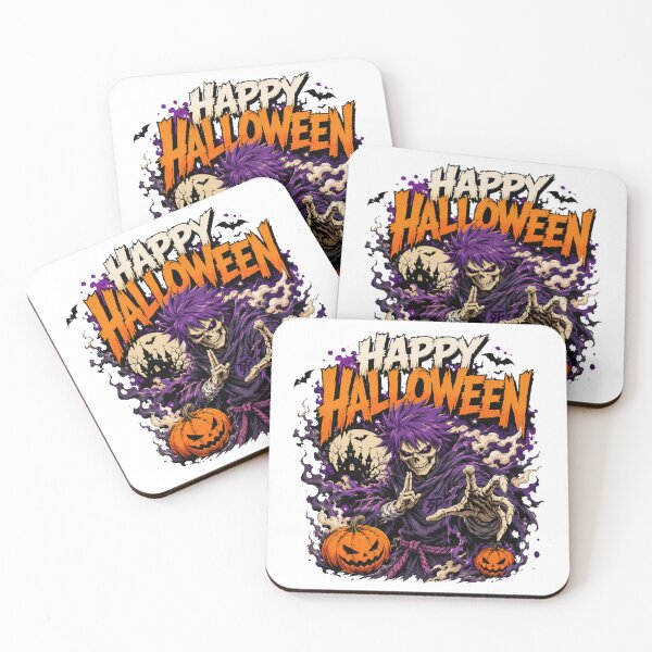 Item preview, Happy Halloween Anime Skeleton designed and sold by afr-saad.