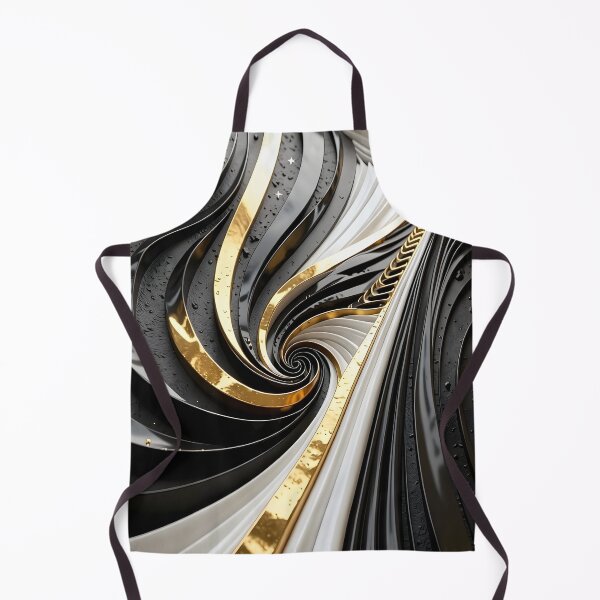 Item preview, Intricate Golden Swirls on Black designed and sold by Vicky Brago-Mitchell®.