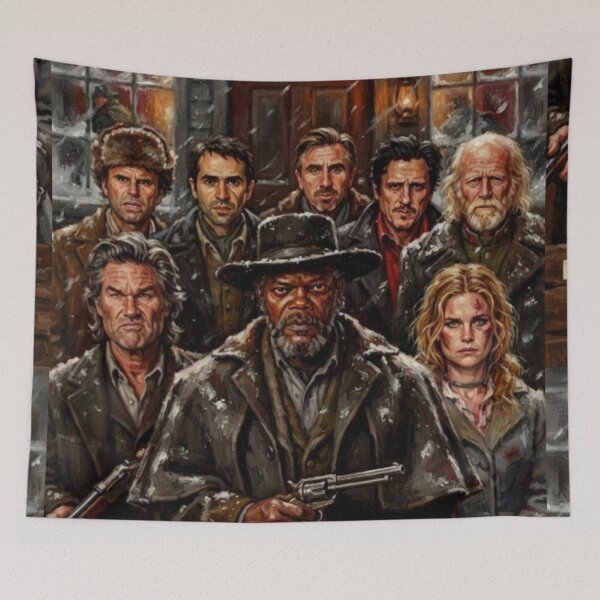 Item preview, The Hateful Eight Fine Art Tribute designed and sold by Art's Diner.