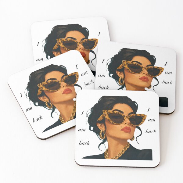 Item preview, I Am Back Glamorous Leopard Sunglasses Girl Art designed and sold by busesplace.