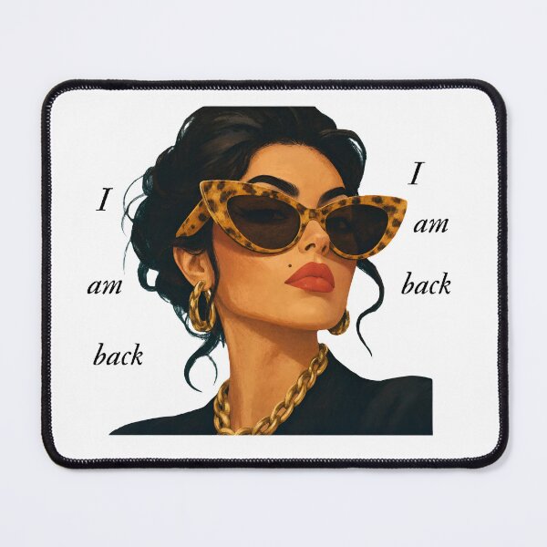 Item preview, I Am Back Glamorous Leopard Sunglasses Girl Art designed and sold by busesplace.