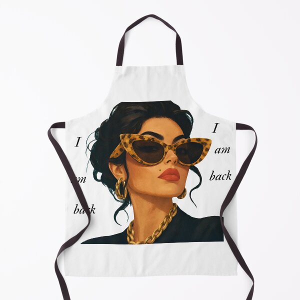 Item preview, I Am Back Glamorous Leopard Sunglasses Girl Art designed and sold by busesplace.