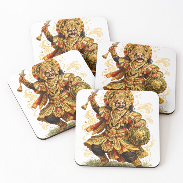 Item preview, Yakshagana Warrior Traditional Karnataka Folk  designed and sold by BhavyaMR.