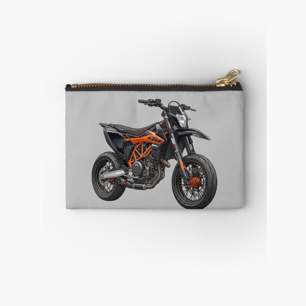 Item preview, KTM 690 SMC R Orange Black Supermoto Motorcycle Illustration designed and sold by Motorline44.