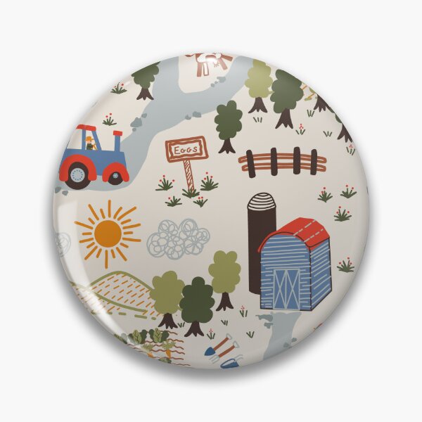 Item preview, Farm scene landscape kids bedroom playroom designed and sold by FrancesPoff.