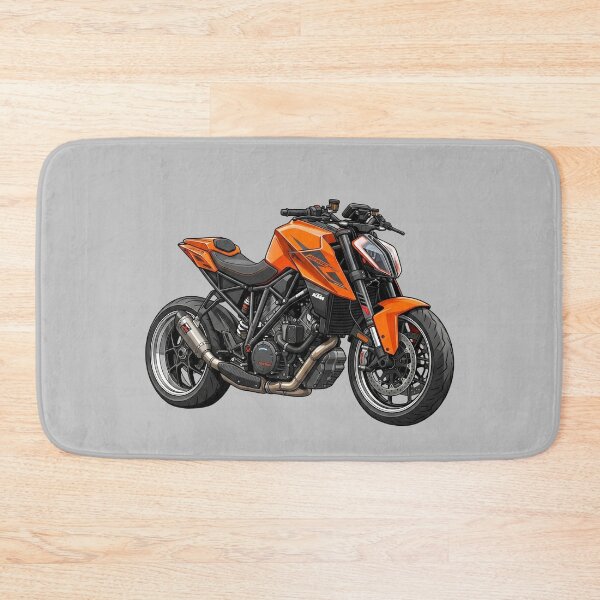 Item preview, KTM 1290 Super Duke R Orange Hypernaked Motorcycle Illustration designed and sold by Motorline44.