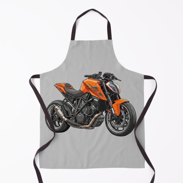 Item preview, KTM 1290 Super Duke R Orange Hypernaked Motorcycle Illustration designed and sold by Motorline44.