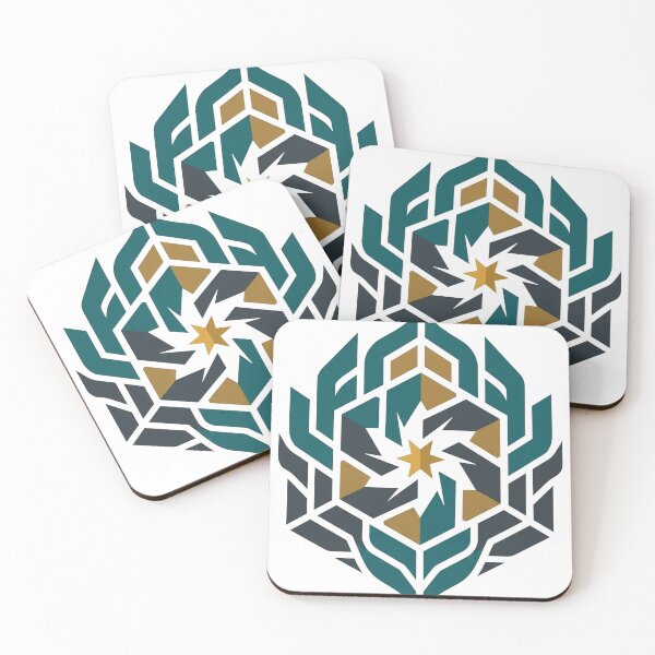 Item preview, Futuristic Geometric Crest & Golden Star Emblem designed and sold by Dzblack.