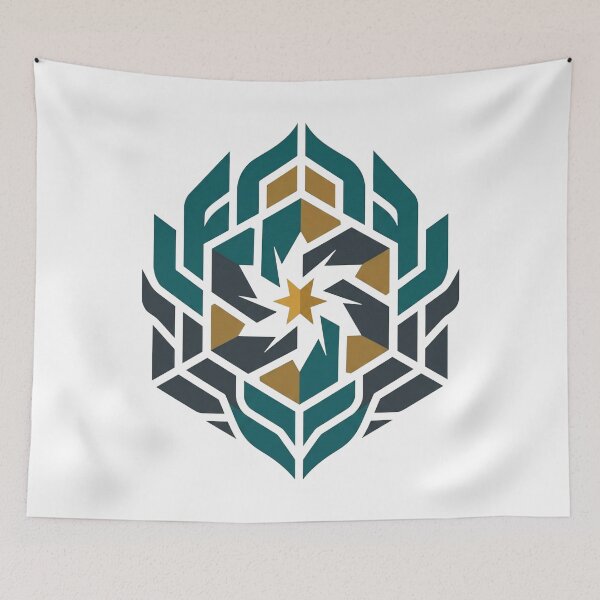 Item preview, Futuristic Geometric Crest & Golden Star Emblem designed and sold by Dzblack.