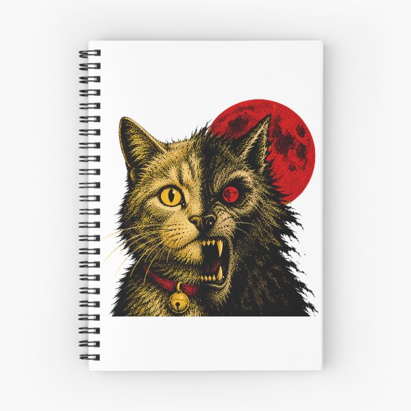 Item preview, Dual Faced Feline Horror Gothic Halloween Portrait designed and sold by chattsuede.