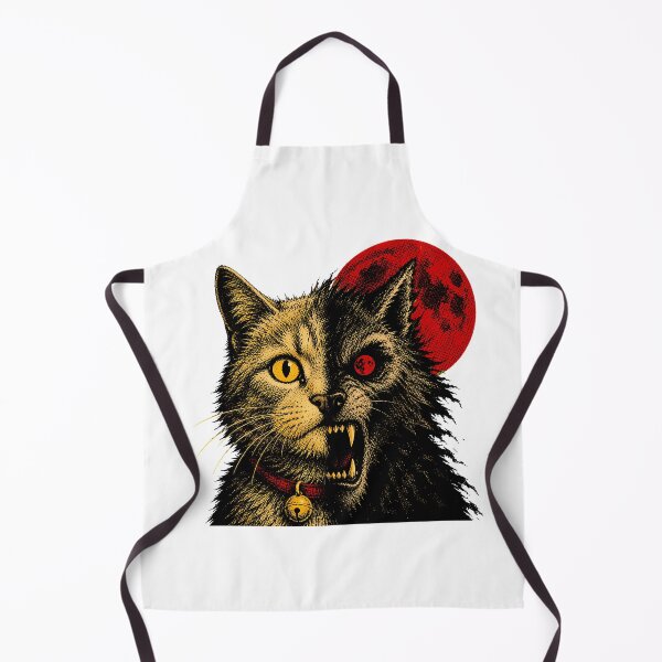 Item preview, Dual Faced Feline Horror Gothic Halloween Portrait designed and sold by chattsuede.