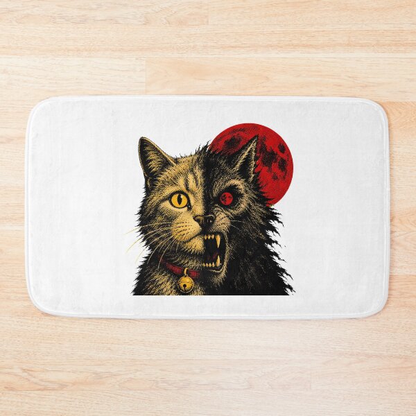 Item preview, Dual Faced Feline Horror Gothic Halloween Portrait designed and sold by chattsuede.