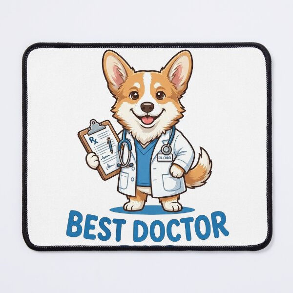 Item preview, Cute Corgi Best Doctor Ever Shirt, Dr Corgi Medical Coat Stethoscope Tee, Funny Corgi Gift for Doctors and Dog Lovers designed and sold by Wearable Canvas...