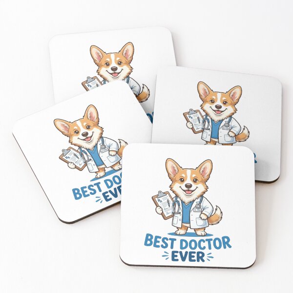 Item preview, Cute Corgi Best Doctor Ever Shirt, Dr Corgi Medical Coat Stethoscope Tee, Funny Corgi Gift for Doctors and Dog Lovers designed and sold by Wearable Canvas...