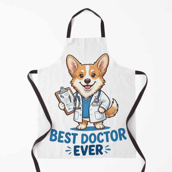 Item preview, Cute Corgi Best Doctor Ever Shirt, Dr Corgi Medical Coat Stethoscope Tee, Funny Corgi Gift for Doctors and Dog Lovers designed and sold by Wearable Canvas...