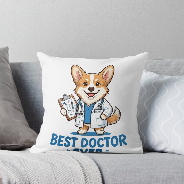 Item preview, Cute Corgi Best Doctor Ever Shirt, Dr Corgi Medical Coat Stethoscope Tee, Funny Corgi Gift for Doctors and Dog Lovers designed and sold by Wearable Canvas...