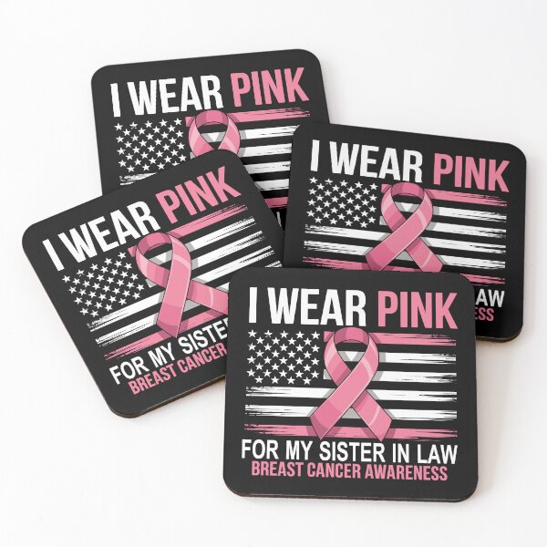 Item preview, I Wear Pink for My Sister in Law Breast Cancer Awareness  | Pink Ribbon Support Gift | Family Cancer Awareness designed and sold by 76Valeria.