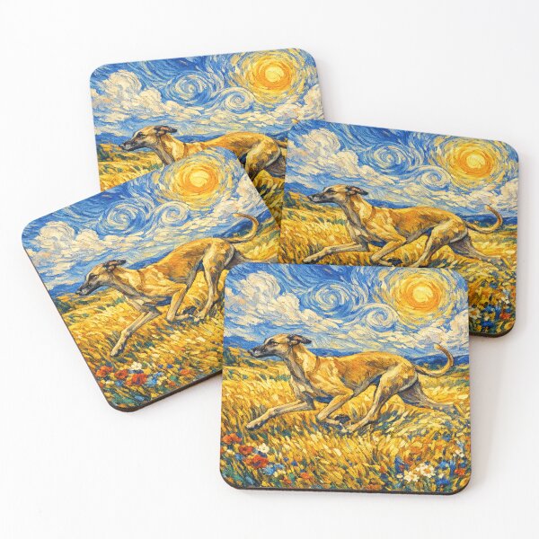 Item preview, Greyhound Van Gogh Dog designed and sold by Petsthetic.