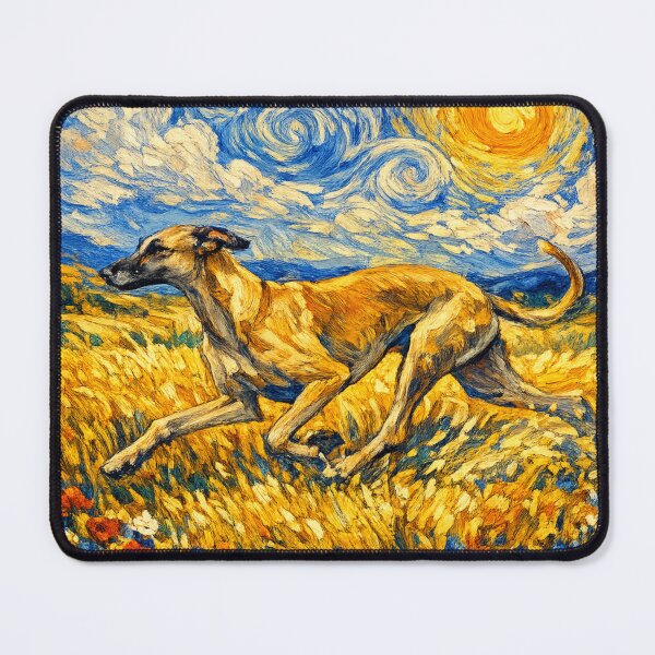 Item preview, Greyhound Van Gogh Dog designed and sold by Petsthetic.