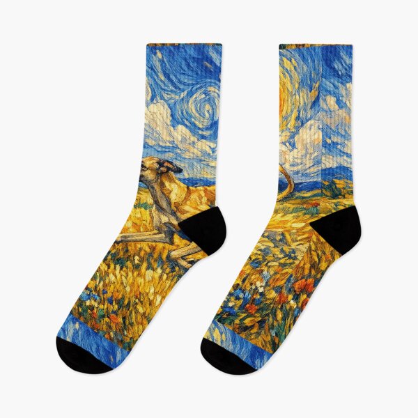 Item preview, Greyhound Van Gogh Dog designed and sold by Petsthetic.