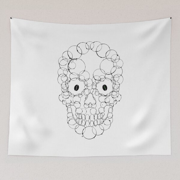 Item preview, Coffee Stain Skull Dark Gothic Caffeine Lover designed and sold by chattsuede.