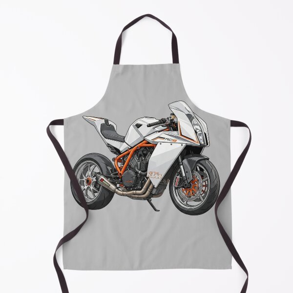 Item preview, White KTM RC8 R Superbike Motorcycle Vector Illustration designed and sold by Motorline44.