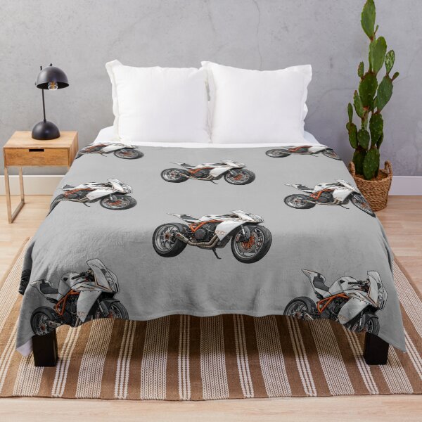 Item preview, White KTM RC8 R Superbike Motorcycle Vector Illustration designed and sold by Motorline44.