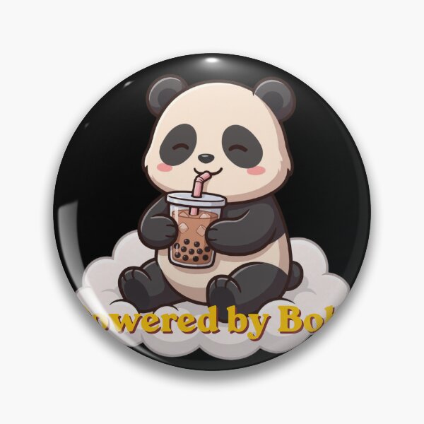 Item preview, Powered By Boba Cute Panda | Kawaii Bubble Tea Panda designed and sold by Penguin Mood .
