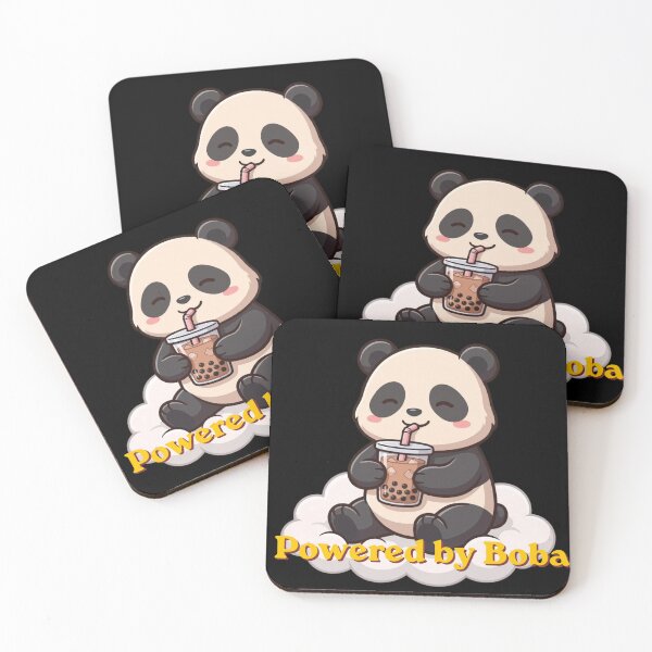 Item preview, Powered By Boba Cute Panda | Kawaii Bubble Tea Panda designed and sold by Penguin Mood .