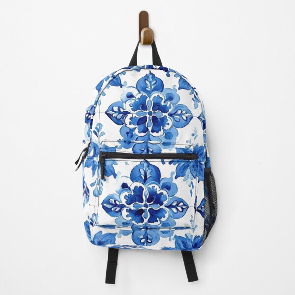 Item preview, Azulejos Spanish/Portuguese Vintage Blue White Tiles Pattern designed and sold by DEC02.