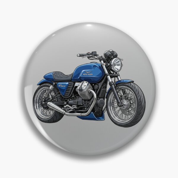 Item preview, Blue Moto Guzzi V7 Special Italian Classic Roadster Motorcycle Illustration designed and sold by Motorline44.