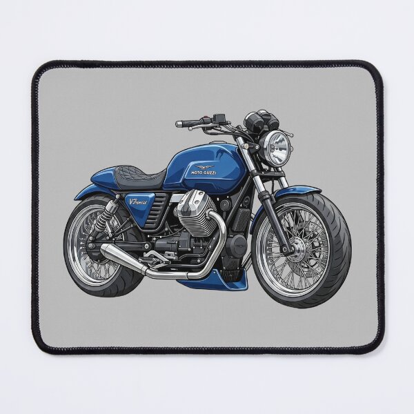 Item preview, Blue Moto Guzzi V7 Special Italian Classic Roadster Motorcycle Illustration designed and sold by Motorline44.