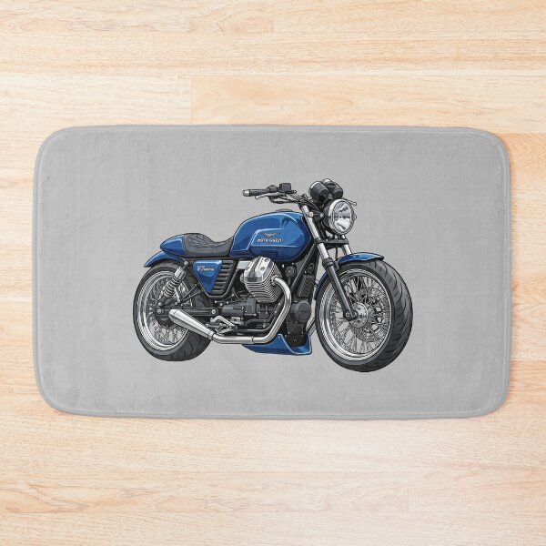 Item preview, Blue Moto Guzzi V7 Special Italian Classic Roadster Motorcycle Illustration designed and sold by Motorline44.