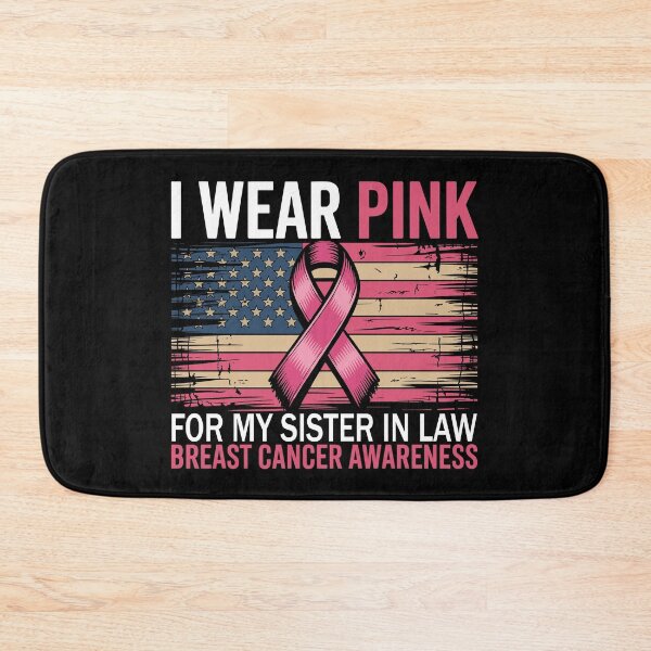 Item preview, I Wear Pink for My Sister in Law Breast Cancer Awareness  | Pink Ribbon Support Gift | Family Cancer Awareness designed and sold by 76Valeria.