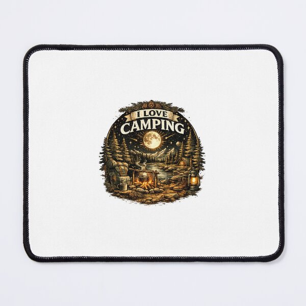 Item preview, I Love Camping - Vintage Campfire Adventure designed and sold by lovepower.